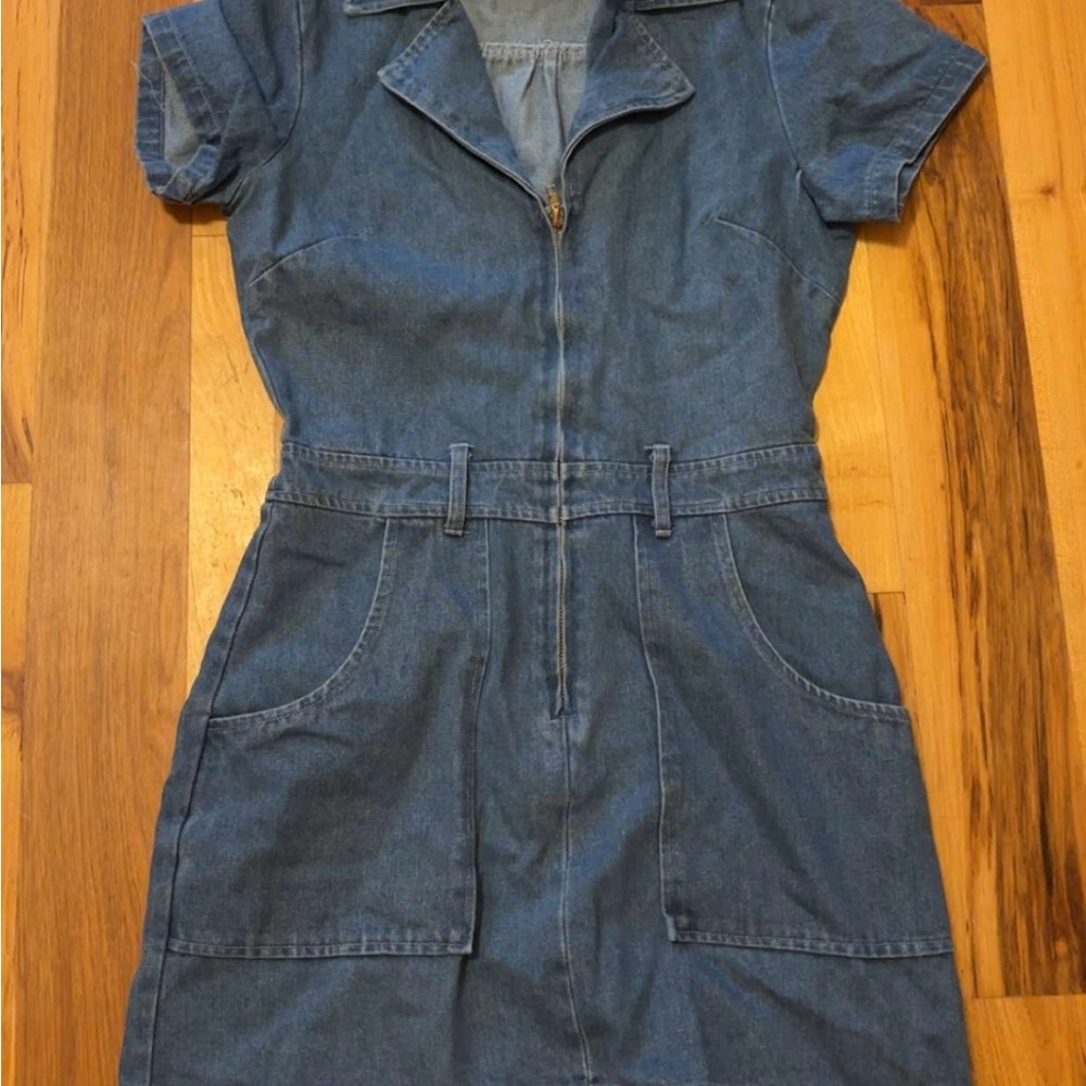 Denim Short Sleeve Dress